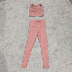 Avocado Pink Leggings and Top Set‎